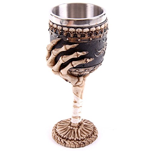 Decorative Gothic Skeleton Arm Goblet - hanrattycraftsgifts.co.uk