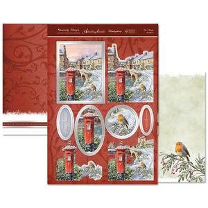 hunkydory adorable scorable luxury card collection snowy days the village - hanrattycraftsgifts.co.uk