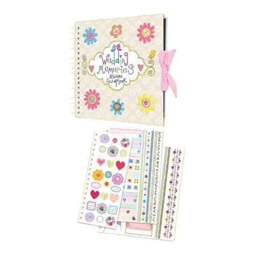 Rachel Ellen Wedding Memories Sticker Scrapbook - hanrattycraftsgifts.co.uk