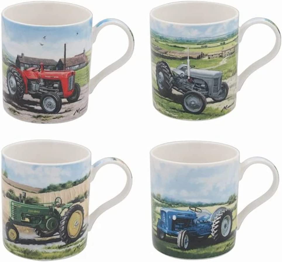 New Lesser and Pavey Mug Beaker Coffee Tea Cup Red Classic Tractor LP93896 one supplied