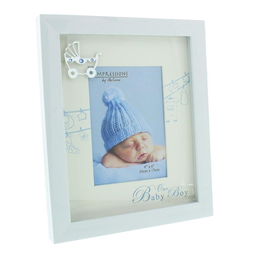 Impressions by Juliana - It's a Boy Photo Frame - 6" x 4" - CG524B - New - hanrattycraftsgifts.co.uk