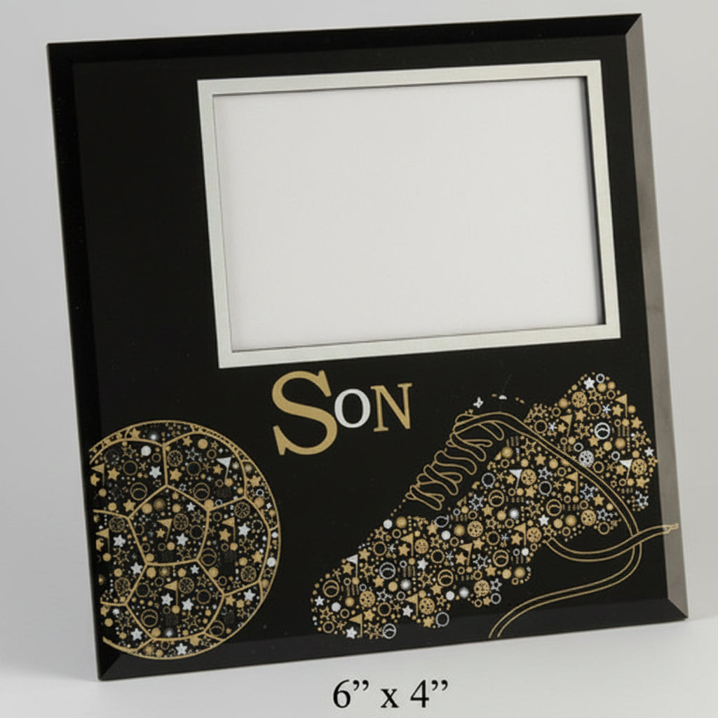 BLACK GLASS FRAME - hanrattycraftsgifts.co.uk