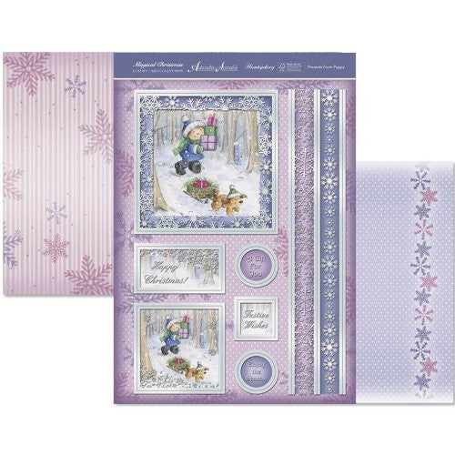 hunkydory magical christmas presents from puppy - hanrattycraftsgifts.co.uk