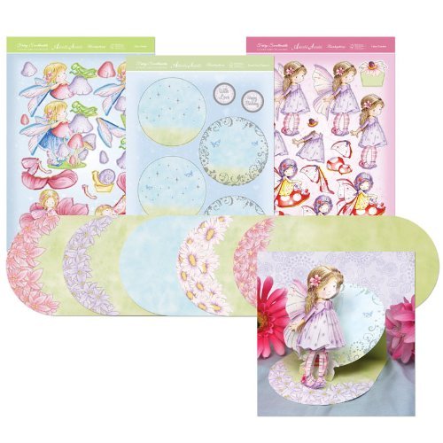 hunkydory fairy sweethearts fairy garden easel card kit - hanrattycraftsgifts.co.uk