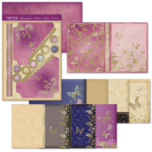 hunkydory twilight butterflies greeting card gift set - hanrattycraftsgifts.co.uk