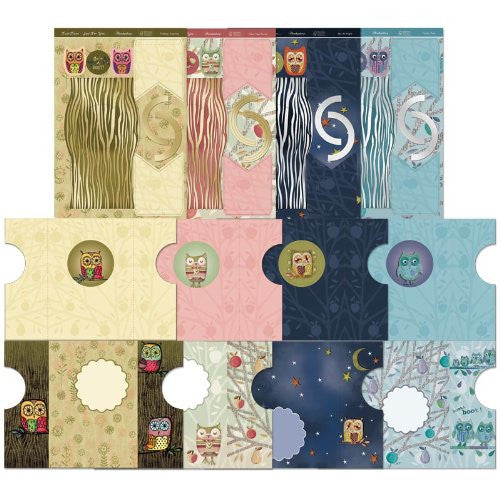 hunkydory premium card kit twit twoo reveal card kit - hanrattycraftsgifts.co.uk