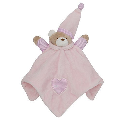 Babytown Baby Boys and Girls Quick-Drying Teddy Bear Comforter pink - hanrattycraftsgifts.co.uk