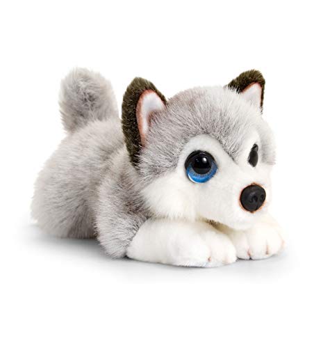 Keel Toys Husky Cuddle Puppy Soft Cute Animal Dog Plush Toy 25cm - hanrattycraftsgifts.co.uk