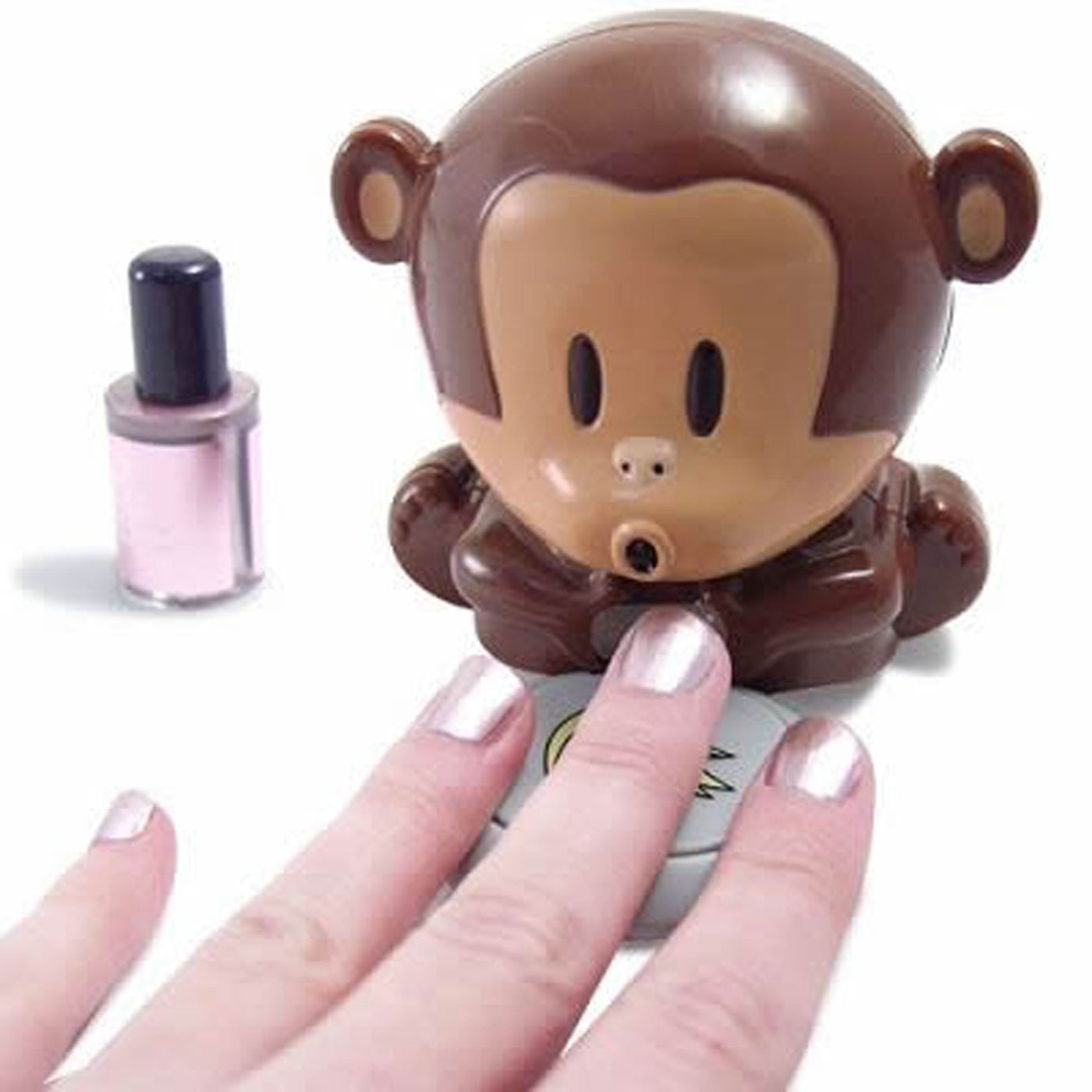 HDE Mini Cute Monkey Blower Nail Polish Dryer Beauty Care - hanrattycraftsgifts.co.uk