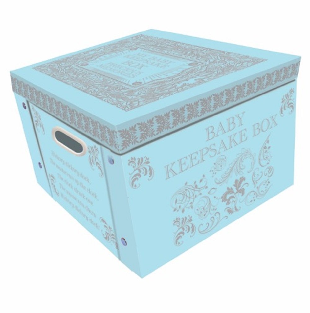 Robert Frederick Collapsible Storage Box, Plastic, Baby Blue - hanrattycraftsgifts.co.uk