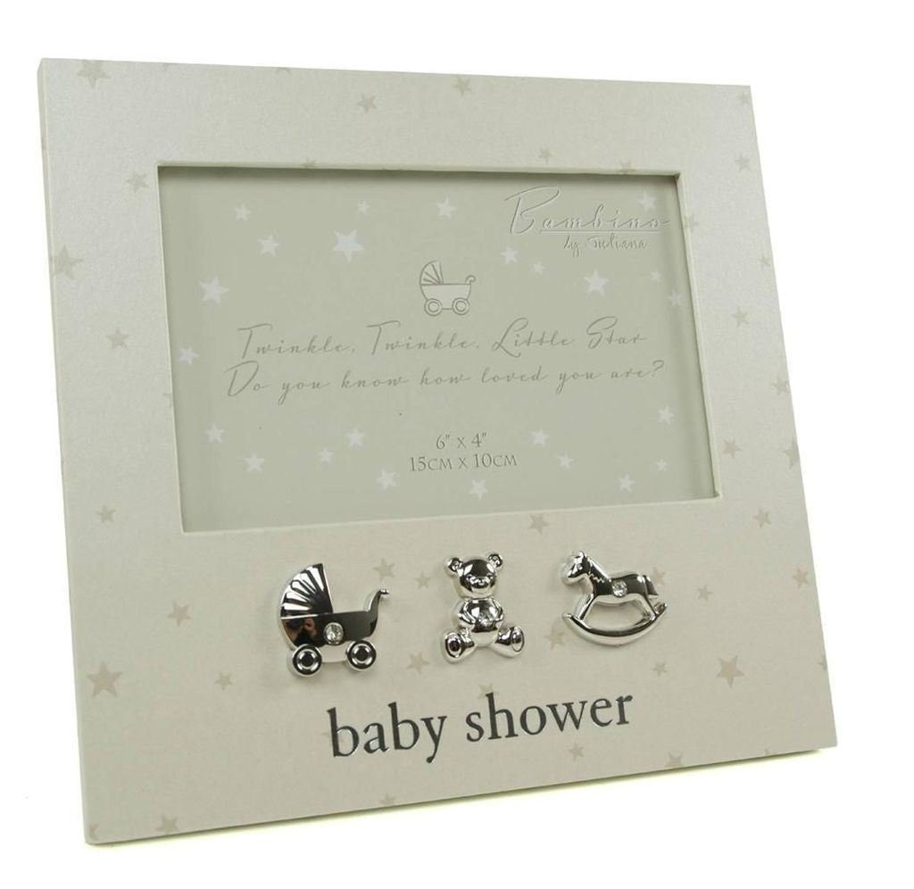 Baby Shower 6" x 4" photo frame Bambino Range by Juliana - hanrattycraftsgifts.co.uk