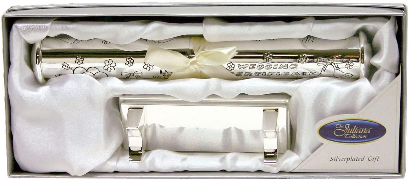 Silverplated Wedding Certificate Holder by julianna