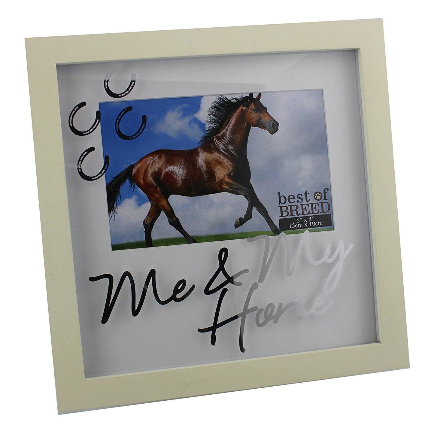 Cream Box Frame Me & My Horse Gift 6" x 4" - hanrattycraftsgifts.co.uk