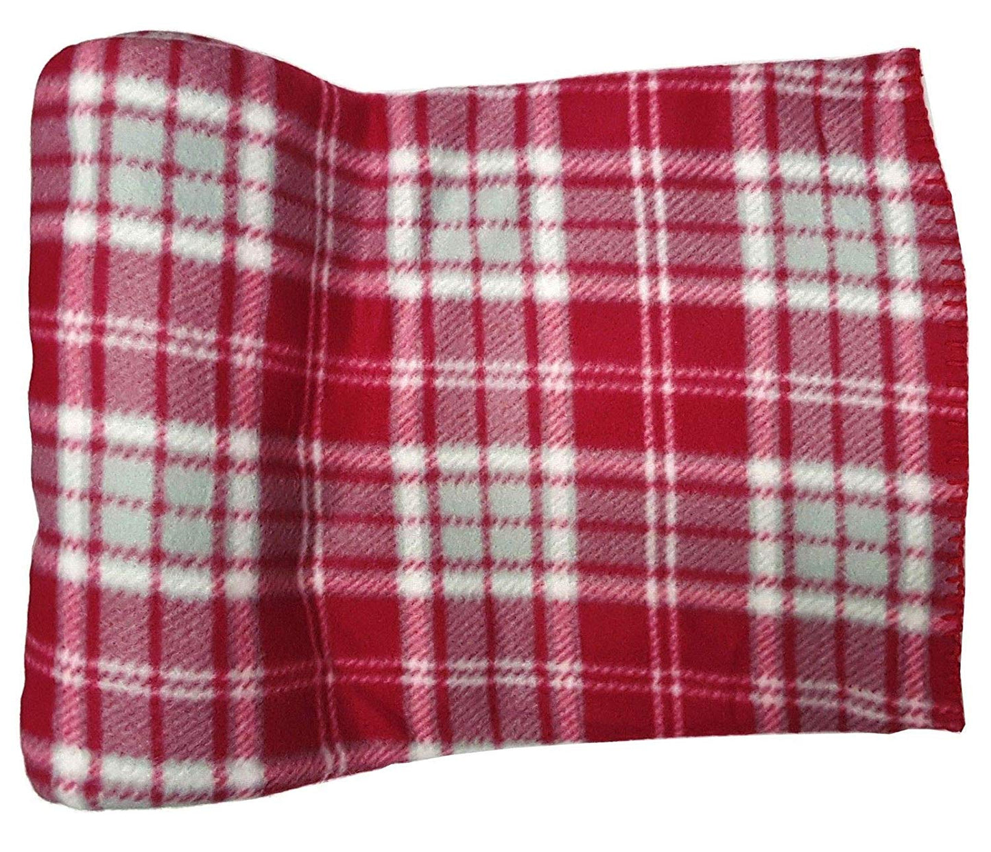 Country Club Christmas Festive Fleece Red Throw Winter - hanrattycraftsgifts.co.uk