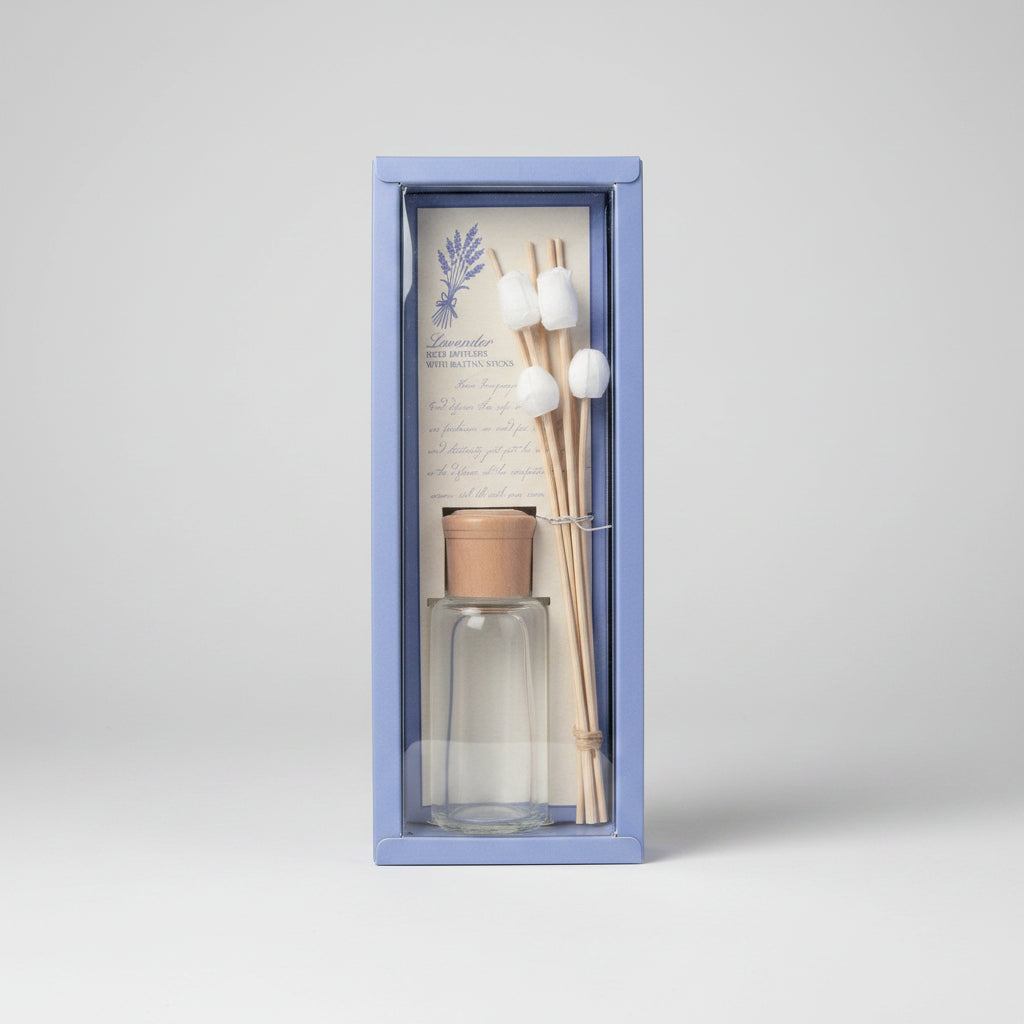 lavender reed diffuser with rattan sticks - hanrattycraftsgifts.co.uk