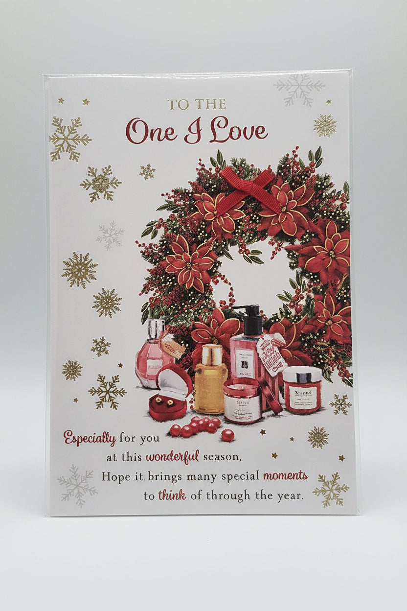 to the one i love Christmas card especially for you