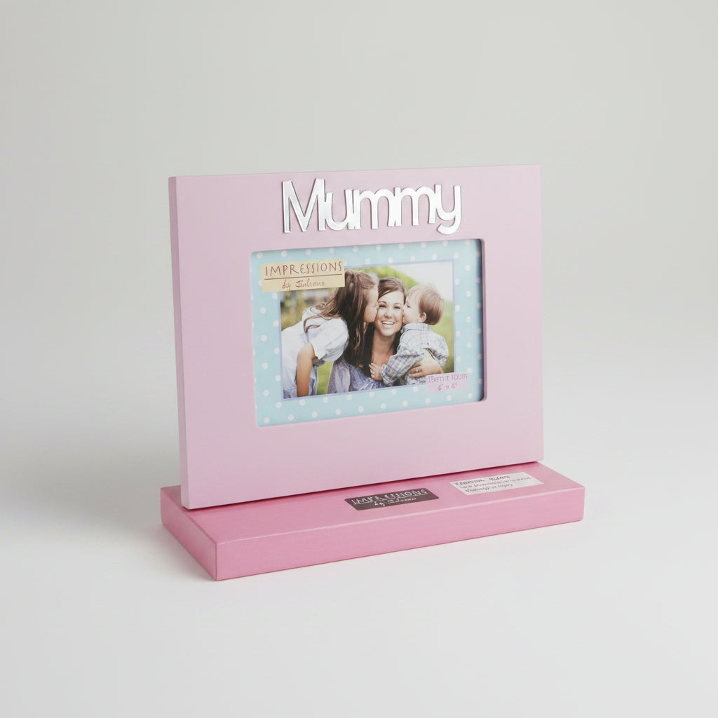 impressions by juliana pink mummy frame 6x4 - hanrattycraftsgifts.co.uk