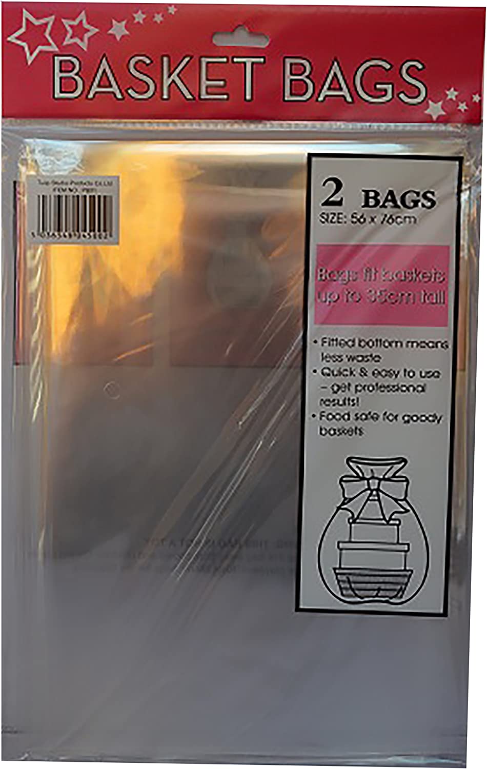 Hamper Wrap Cellophane Basket Gift Wrap Large Basket Bag by Tullip