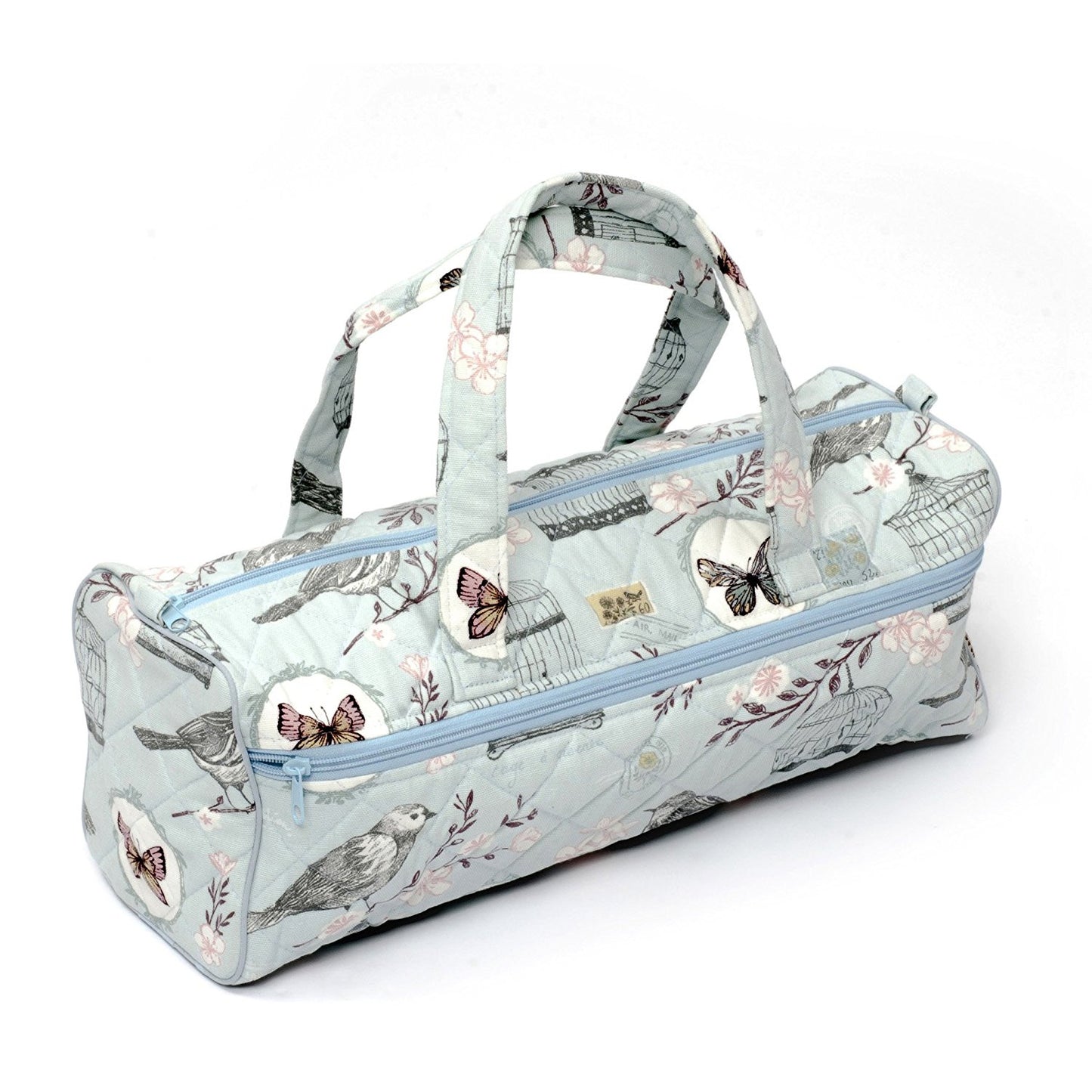 HobbyGift HGKB/111 | Premium Knitting Bag Birdsong Blue - hanrattycraftsgifts.co.uk