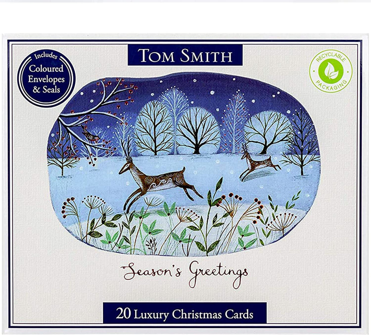 Tom Smith – Christmas Cards Card Set in a Box| Winter Nights in a Box