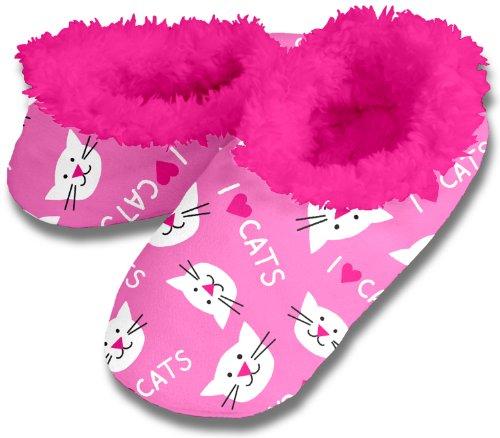 snoozies! I Heart Cats Women's Sherpa small 3-4