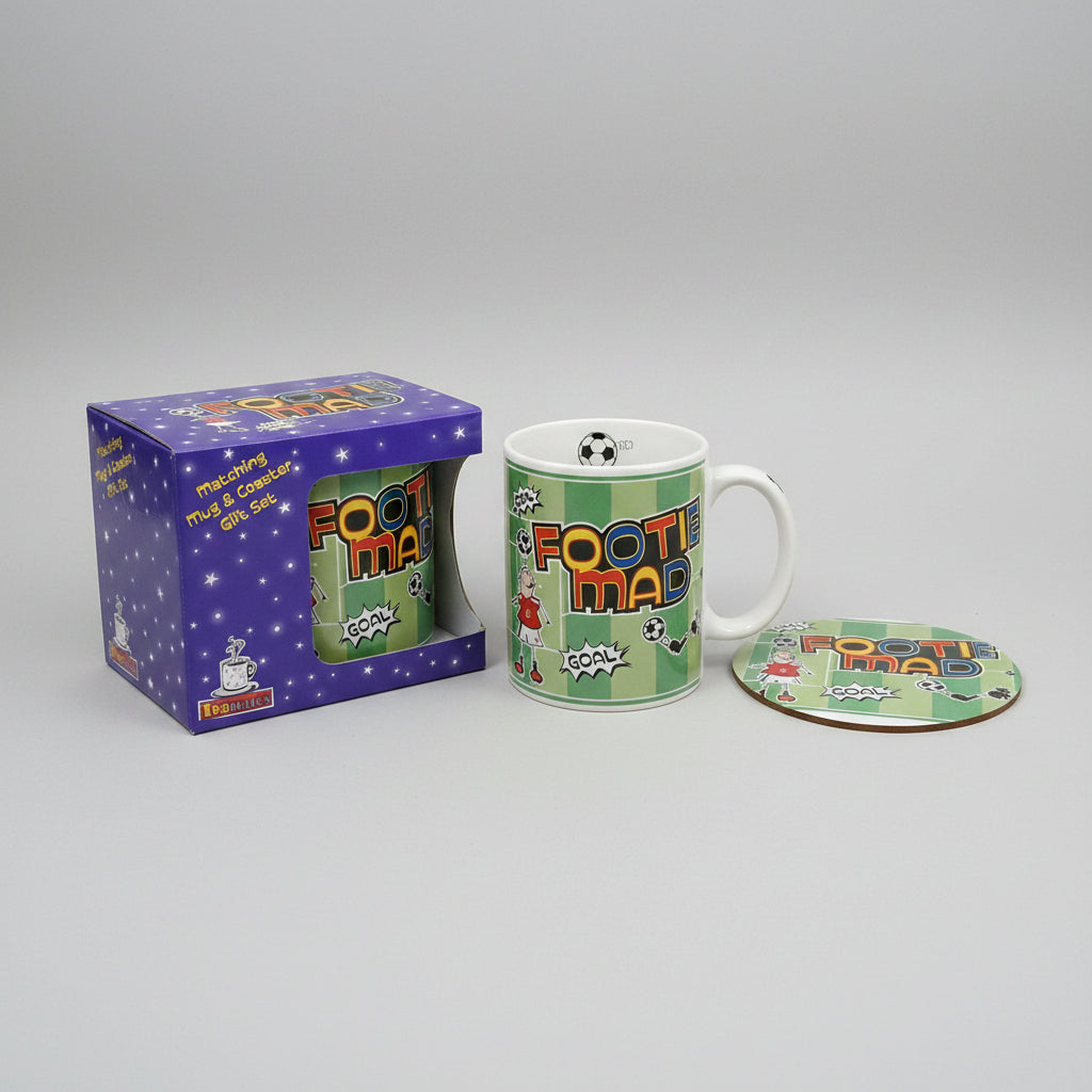teamates mug coaster set gift set footie mad - hanrattycraftsgifts.co.uk