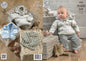 King Cole 4205 Knitting Pattern Baby Set to Knit in Candystripe and Big Value Baby DK