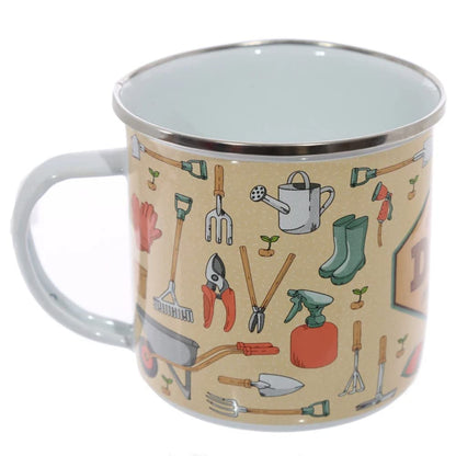 Lustige Emaillierte Tasse - A Little Dirt Never Hurt