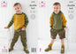 King Cole Boy's Easy Knitting Pattern, Double Knit Sweater and Hoodie (6176), 22” – 30” (56cm – 76cm)