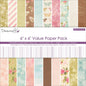 Dovecraft Essentials - Bloom & Grow Value Paper Pack 6"x6"