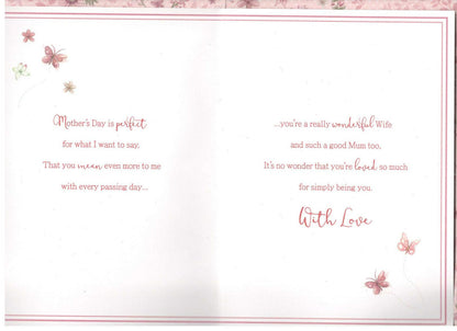 To A Very Special wife ~ mothers Day card boxed