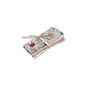 Hobby Gift Filled Crochet Hook Roll Tie Case in a Multi-colour Groves Notions Pattern Fabric (18 x 18.5 x 1cm)