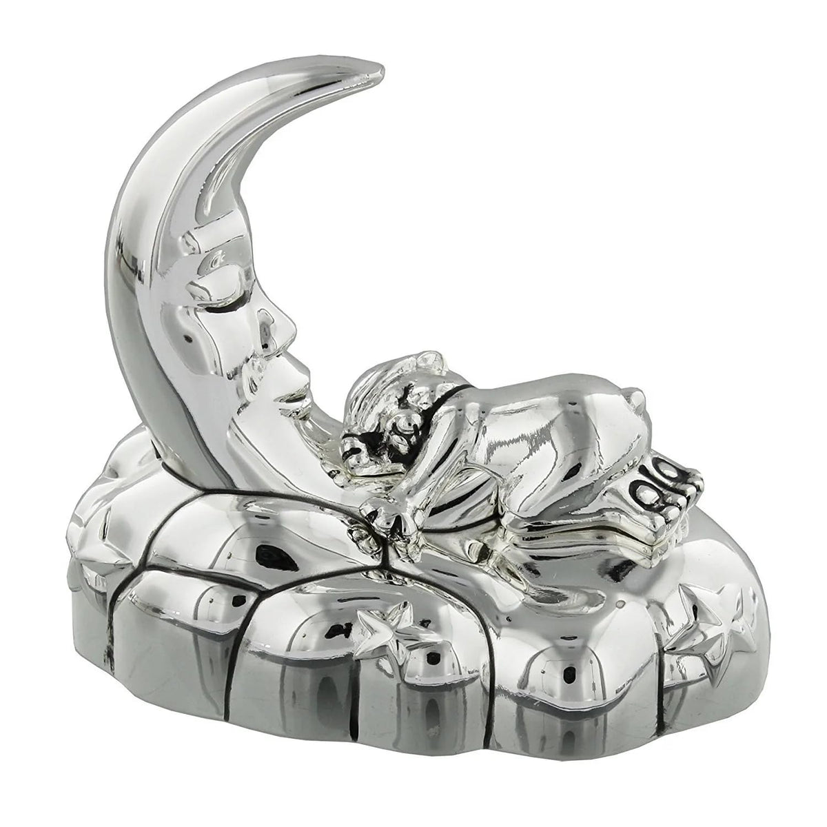 Juliana 8cm Silver Plated Bear & Moon Musical Stand