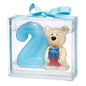 CLUB GREEN Teddy Bear with No.2, Blue, 80 x 35 x 70 cm