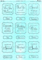 papercraft toppers sentimental labels -male