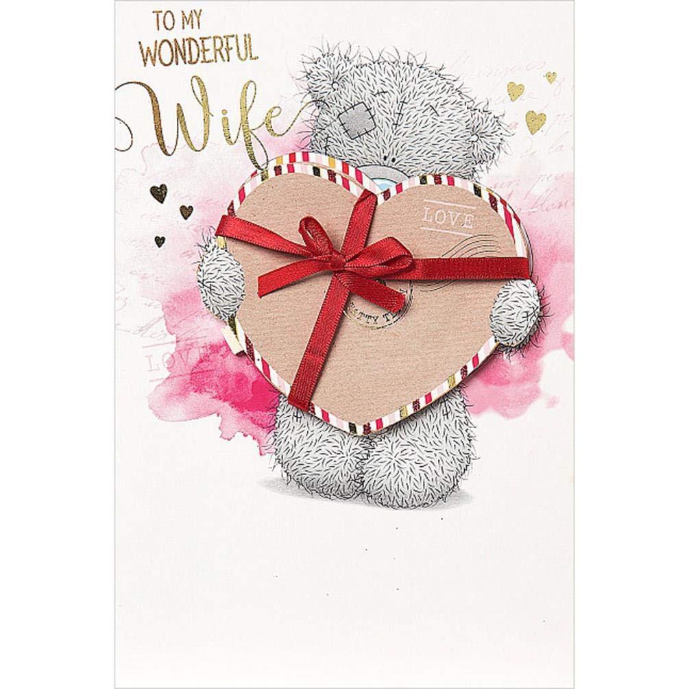 Me To You - to My Wonderful Wife - Hand Finisished Valentine's Card
