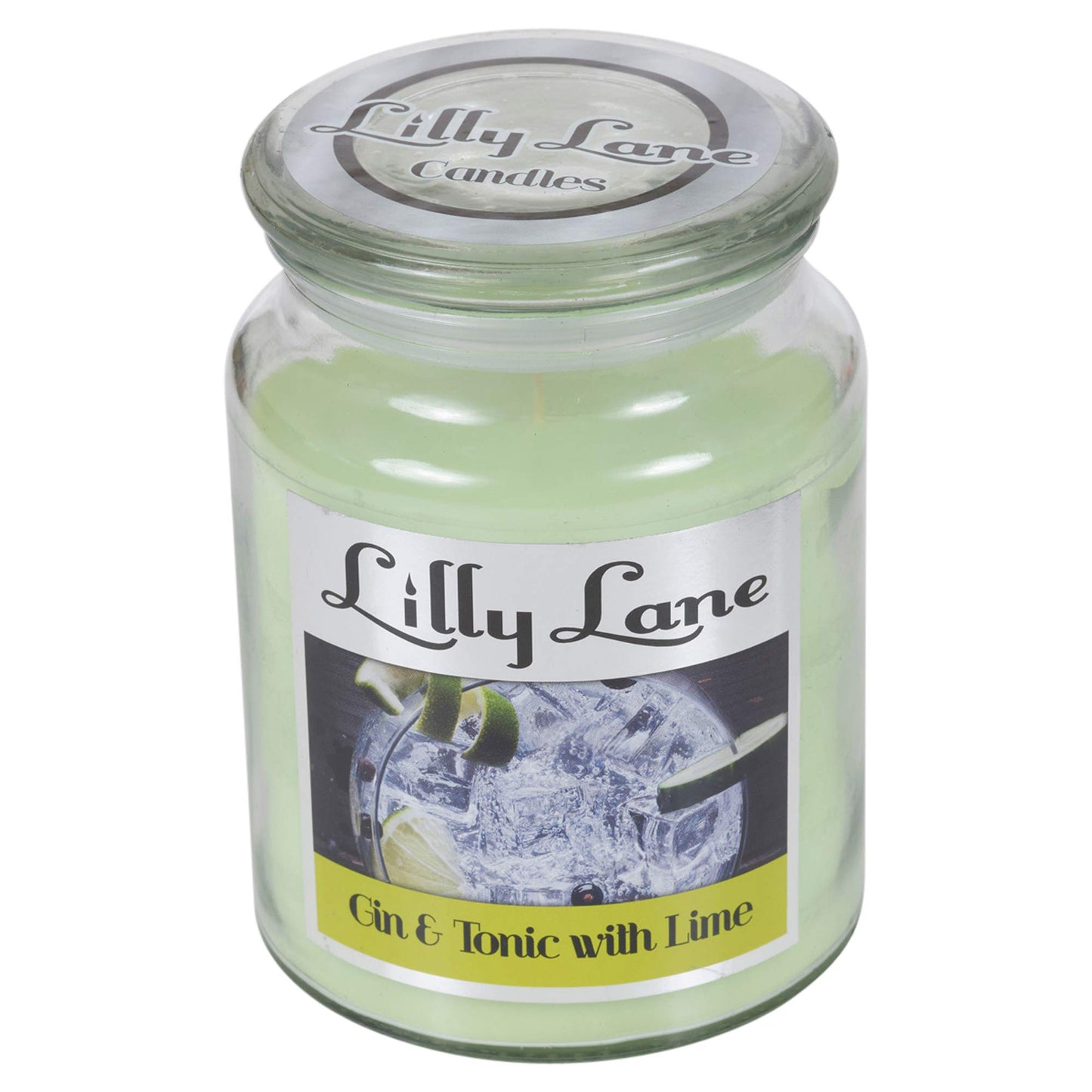 Lilly Lane 18oz Scented Candles Fragranced Wax Lights for Aromatherapy & Pleasant Home Atmosphere (Gin& Tonic)