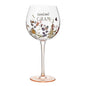 The Cottage Garden Floral Gin Glass - Loveliest Gran