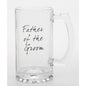 Father Of The Groom Glass Celebration Beer Tankard