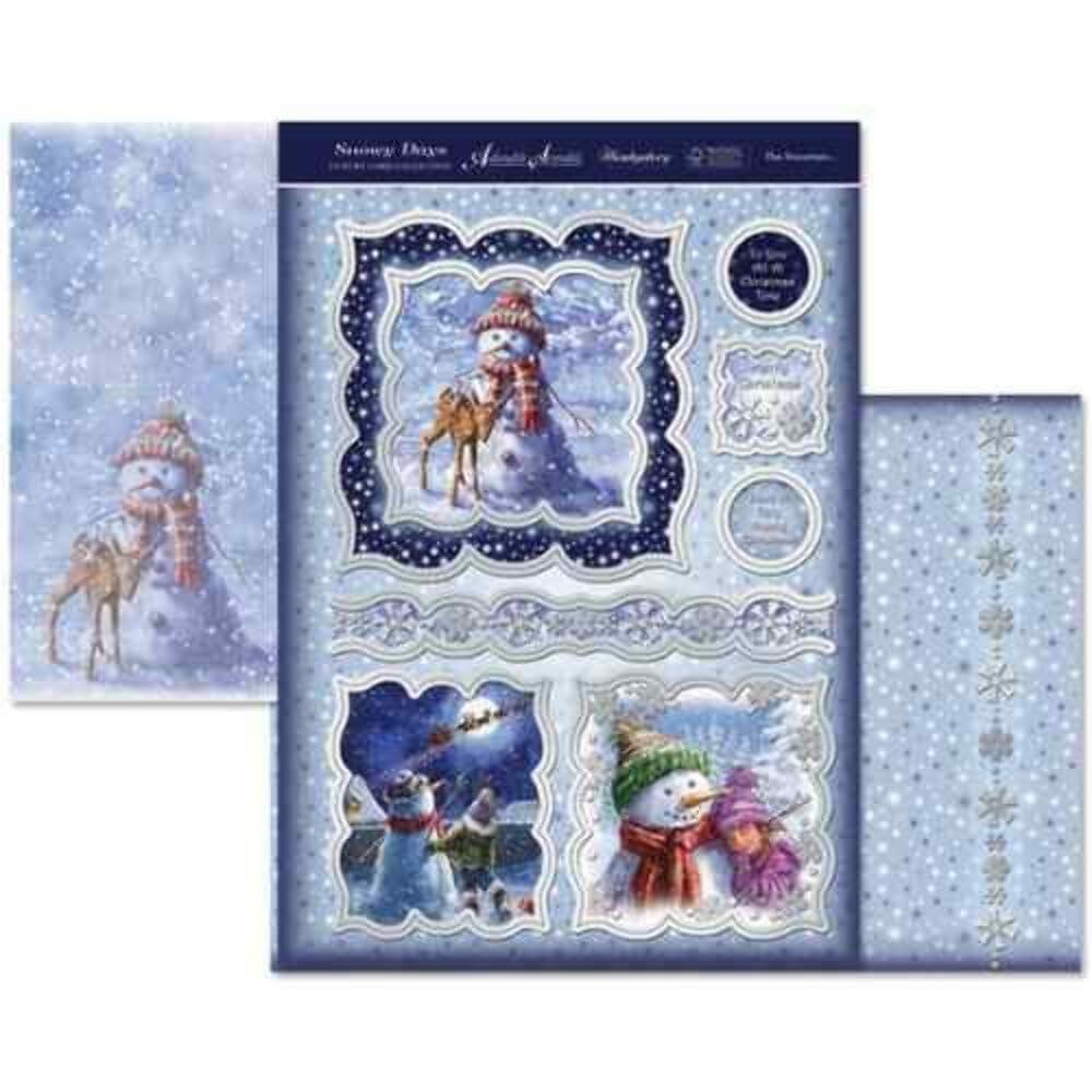 hunkydory adorable scorable luxury card collection snowy days the snowman
