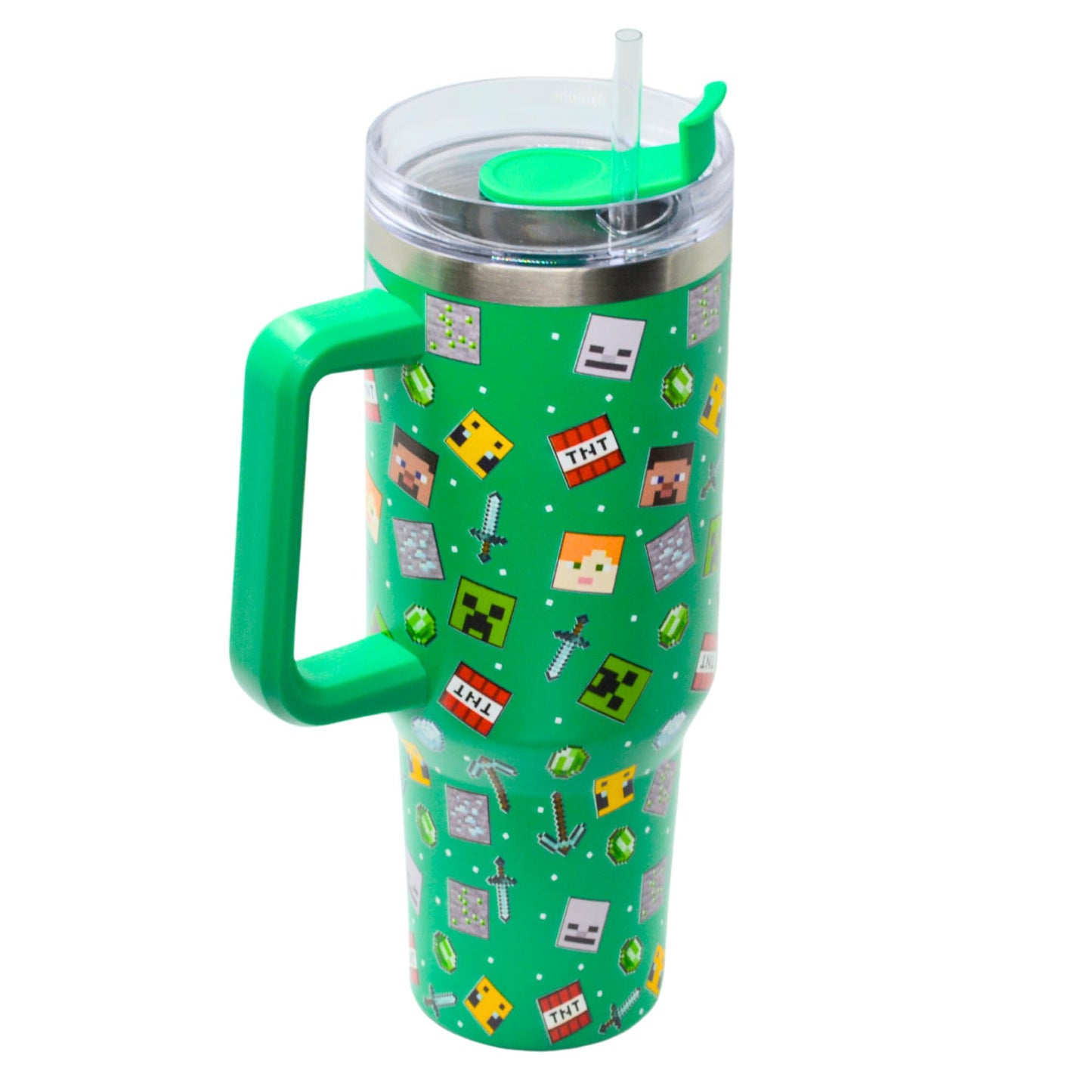 HOX Care Bears - Friendship Insulated Tumbler Stainless Steel Cup with Straw and Handle for Water, Iced Tea, Coffee or Smoothie