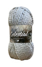 King Cole Celestial Super Chunky Knitting Yarn - 100g Ball - Premium Acrylic with Subtle Sparkle - Soft Brushed Effect Wool for Scarves, Jumpers and Blankets