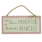 'Love Life' Rectangle Plaque (Daughter)
