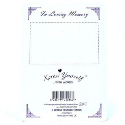 Xpress Yourself in loving memory on your birthday graveside card