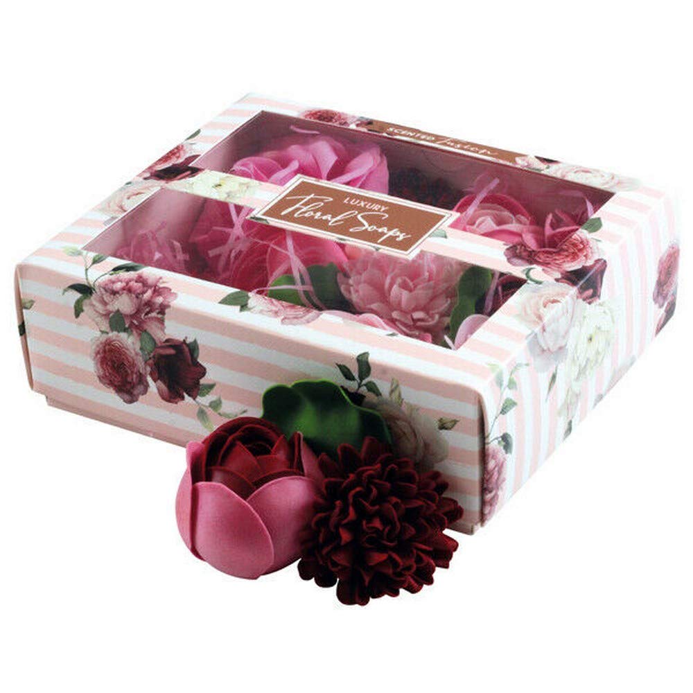 Scented Fusion Floral Petals Soaps Boxed Flower Soap (Bright)