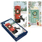 Tom Smith Boxed Christmas Cards Pack - 15 Luxury Xmas Cards with Envelopes and Seals - Recycled Eco Friendly Christmas Card Set