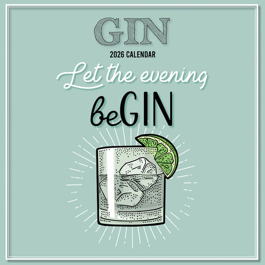 The Gifted Stationery Monthly Wall Calendar - Gin