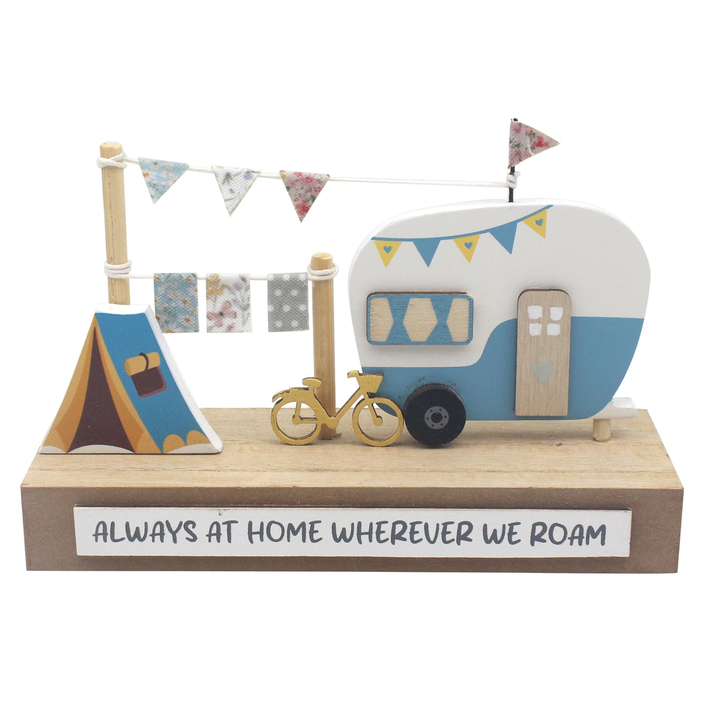 Lesser & Pavey Love & Affection Caravan Wooden Plaque For Home Decor & Gift | Wooden and Acrylic Plaques For Home and Office | Ideal Signs & Plaque Birthday Gifts For Women & Men