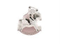 Christening Gift Silver Plated Pink Enamelled Rocking Horse With Teddy Money Box