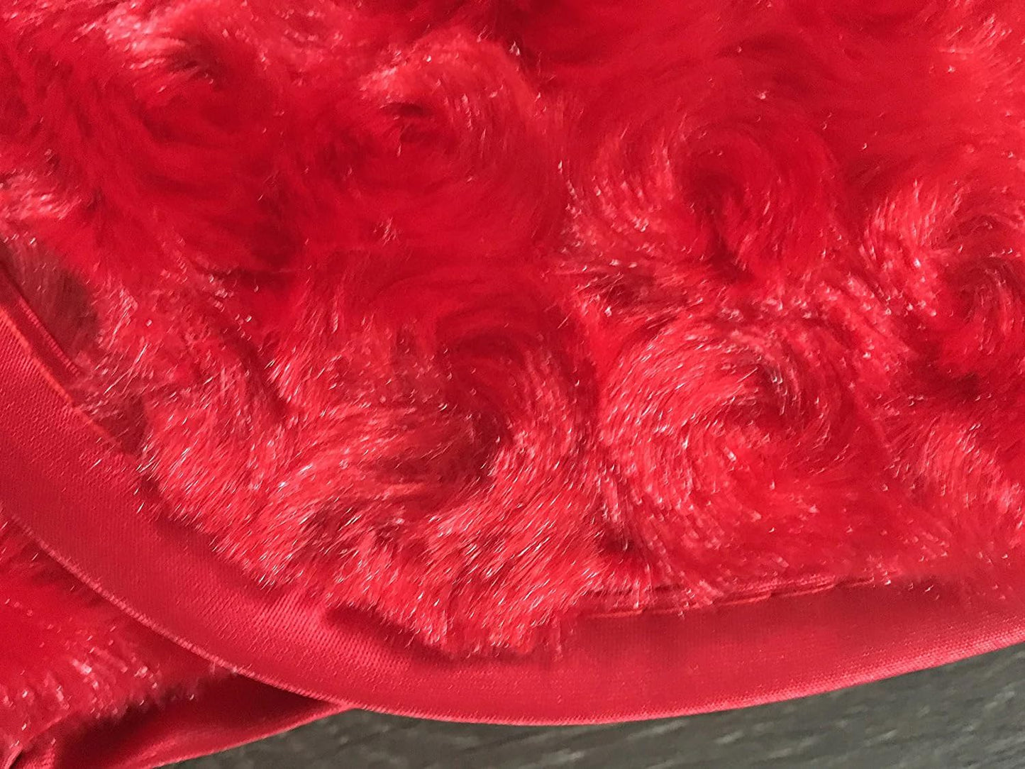 Infant or baby wrap in red with satin edging